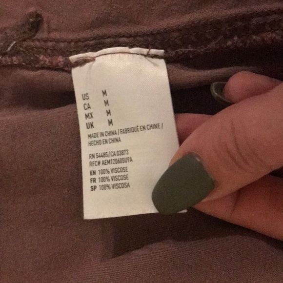 American Eagle mauve button down - Picture 4 of 4